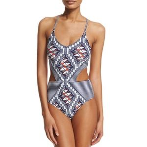Tory Burch Acoma cutout one piece swimsuit